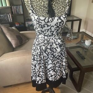 Black & White Cocktail Dress Beauty